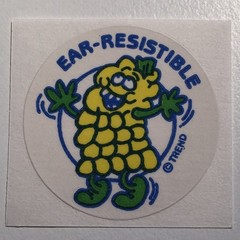 Vintage Scratch Sniff Sticker 80s – Ear-Resistable – Sweet Corn Trend Matte TM