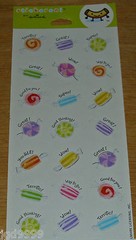 Hallmark Reward Stickers Candy Candies 1 Sheet 21 Pieces Free Ship Over $15