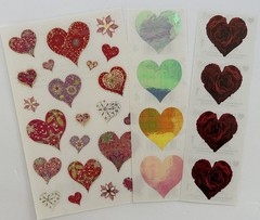 Mrs. Grossman’s Sticker Strip DAZZLING HEARTS & More Valentine’s Day FREE SHIP