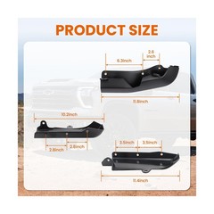 Mud Flap Delete Fit for Chevy Silverado 2500/3500 2020-2025,ABS No-Drill Mud …