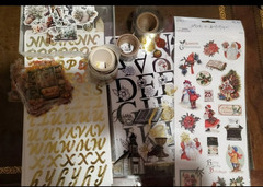 Massive Journaling Supply Lot-Paper-Stamps-Stickers-Ink Pads-Tapes-Emphera-