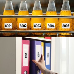 Inventory Number Sticker 1.6×0.8″ 3001-4000 Consecutive Number Sticker,1 Roll