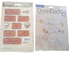 Family Scrapbook Lot Of 2 K & Company Color Bok 3D Wire Bead Embellishments New