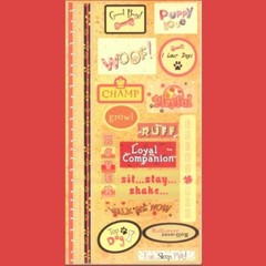 2 SETS DOG SUE ZIPKIN DAISY HILL MAN’s BEST FRIEND STICKER SHEET Self-adhesive
