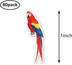 Parrot Stickers 1In for Scrapbooking, Arts, Craft, Kids DIY, Calendars Journals