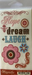 STARBURST HOPE Rub-Ons(3”x6”) MME•Hope•Dream•Laugh•Flower•Corner •Phrases•Shapes