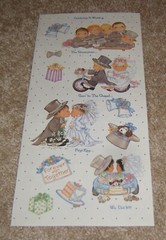 Tie Me To The Moon ~ Dimple Street Gang Wedding Sticker Sheet ~ Groomsmen