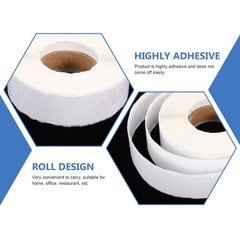 Self Adhesive White Food Storage Labels for Glass Metal Plastic Containers