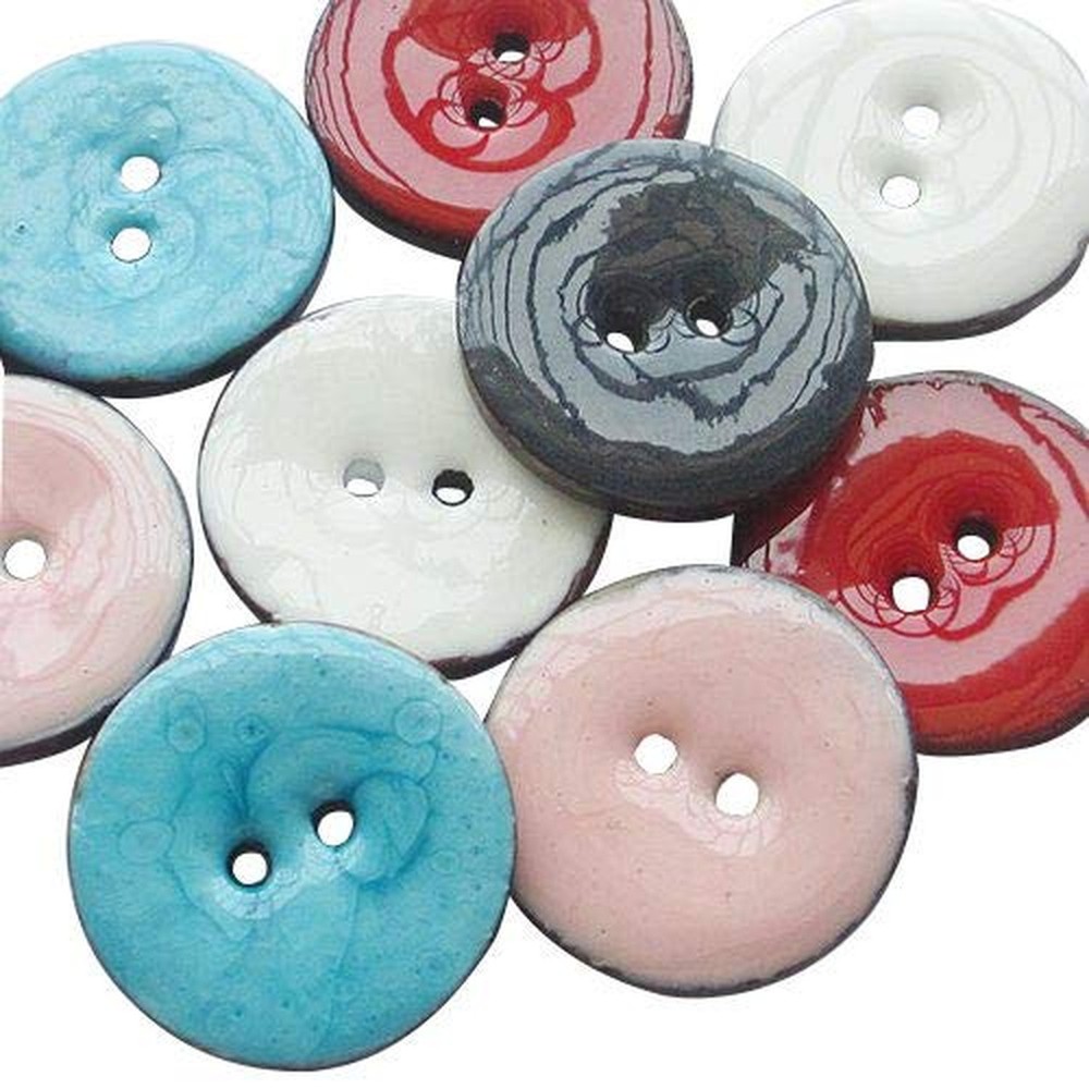 Chenkou Craft New Enamel Coco Two Holes Sewing Buttons Button Overcoat Decora…