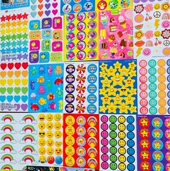399 Sticker Collection Mixed Shapes Patterns holiday seasonal hobbies art crafts