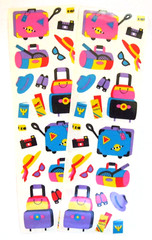 Mrs Grossman Vintage Two 2×6 inch ‘Travel’ Sticker Sheets (Retired)