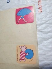 2 Lot Super Early Rare Vintage Disney Winnie The Pooh & Mary Poppins Stickers
