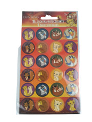 The Lion King Stickers Kids Disney Round Kiara Rafiki Simba 4 Sheets 96 count 3+