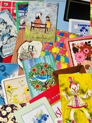 Mixed Lot 75 Random Playing Cards Ephemera Junk Journal Paper Craft Most Vintage