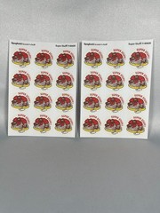 TREND SCRATCH ‘N SNIFF FOOD & DRINK STICKERS – 12 FULL SHEETS – NEW!