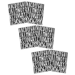 6 Sheets Self Adhesive Alphabet Stickers Business Letter Decals Mailbox