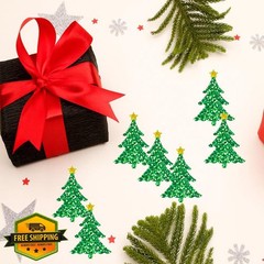 Wuhetyo 500Pcs Christmas Tree Stickers Christmas-tree