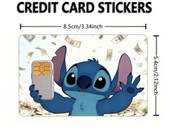 Stitch | Credit Debit Bank Card Sticker Skin | Vinyl | Decal | fun Cover