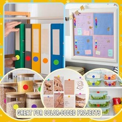 4200 Pcs Colored Dot Stickers 3/4″ Round Color Coding Labels Office Classroom