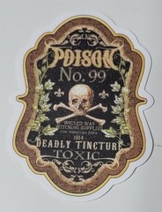 Victorian Trading 50 Gothic Spooky Apothecary Label Planner Journal Stickers 23D