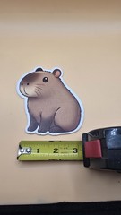 Capybara Animal Die Cut Scrapbooking Craft Embellishment Shape Brown White