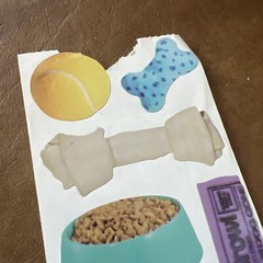 DOG TOYS Stickers Frances Meyer Puppy Bone Collar Tennis Ball Dog Food Bark