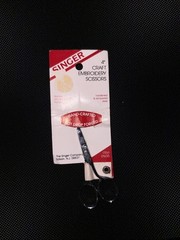 SINGER 4″ CRAFT EMBROIDERY SCISSORS HOT DROP FORGED DOUBLE CHROME PLATED