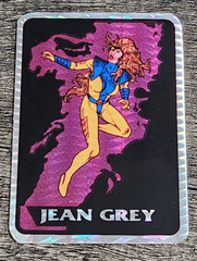 Vintage JEAN GREY Prism Vending Machine Sticker Marvel Masterpieces 1990s