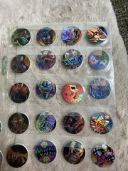 Large Lot Round Holographic Cartoon Stickers, Assorted Multicolor Mixed Designs