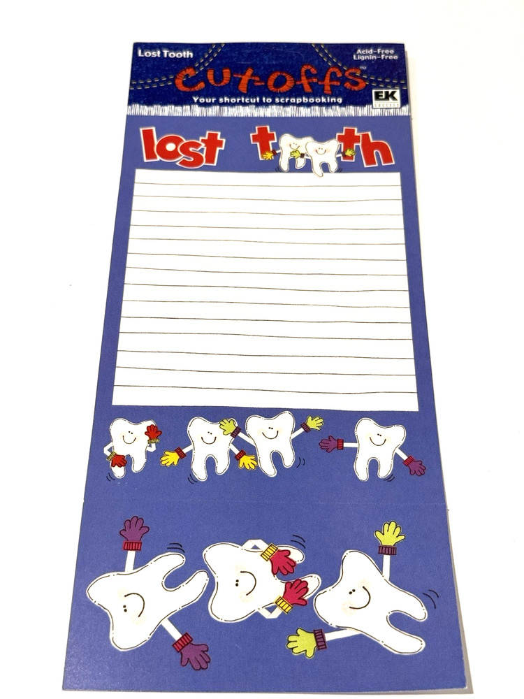 EK Success Cut-offs Lost Tooth Dentist Tooth Fairy Teeth Child Scrapbook USA NOS