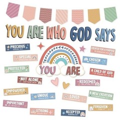 Boho Christian Bulletin Board Decorations Inspirational Bulletin Board Set