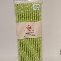 Queen & Co Crafting STYLISH STIX Paper Drinking Straws-8 Packs -200 Straws