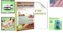 Quick Drying 4×6 Glossy Printable Sticker Paper – 50 Sheets for Crafting