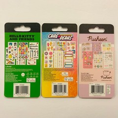 Sandylion PUSHEEN CAT HELLO KITTY CAREBEARS Stickers 3pk 18 total sheets