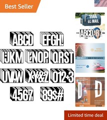 156-Piece Extra Large 6-Inch Waterproof Vinyl Letter Stickers for Any Occasion