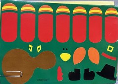 Vintage Stickers Collectible Thanksgiving Make A Turkey Craft Stickers 7 sheets