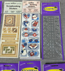NOS Sticker King Vintage Prism Stickers Gift Tag Scrapbooking 48 Pack Lot NEW