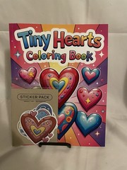 Tiny Hearts Coloring Book + Sticker Pack Bundle