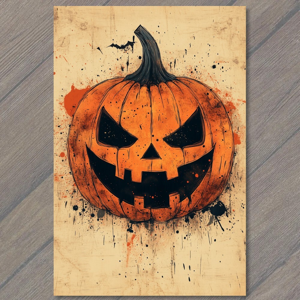 STICKER Halloween Pumpkin Cute Orange Jack-O-Lantern Adorable Spooky Fall Fun