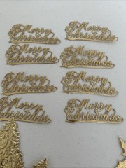 Anna Griffin DRESDEN TRIMS CHRISTMAS DIE CUTS Gold Foil Made in Germany
