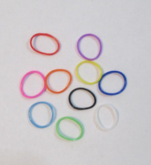 MULTI COLOR RUBBER BANDS -FOR HAIR PONYTAIL-HOME-OFFICE-CRAFTS-WORK – 160 COUNT