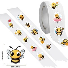 1000PCS Bee Stickers Roll 20 Styles Envelope Seals Stickers Animal Stickers f…