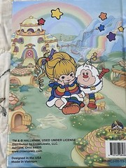 Rainbow Brite Notebook With Puffy Confetti Stickers Lot New