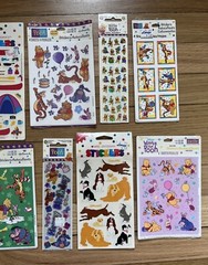 Vtg Sticker Lot: Winnie the Pooh, Tigger, Piglet, Eeyore Sandylion Hallmark