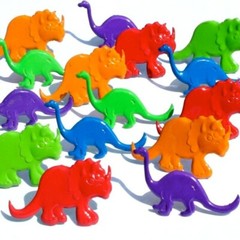 DINOSAUR # 1 SCRAPBOOKING DECORATIVE BRADS EYELET OUTLET 8 PCS 6 DESIGNS