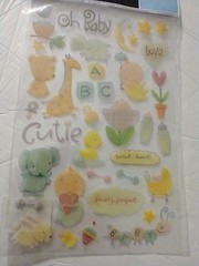 David Walker Epoxy Stickers Creative imaginations. Babies One Sheet New. Sealed.