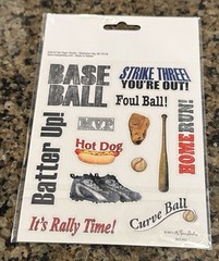 The Paper Studio Stick A Bilities BASEBALL PHRASES ICONS Stickers 28 pcs Sports