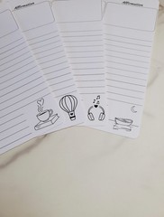 Journal Gratitude and Affirmation Sticker Sheet With Blank Lines | 5″ x 7″