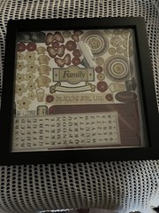 Black Shadowbox Scrapbooking. Glass Front.