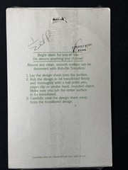 Vintage 1981 Hallmark Rub-On Transfers Victorian-Style Rose Theme